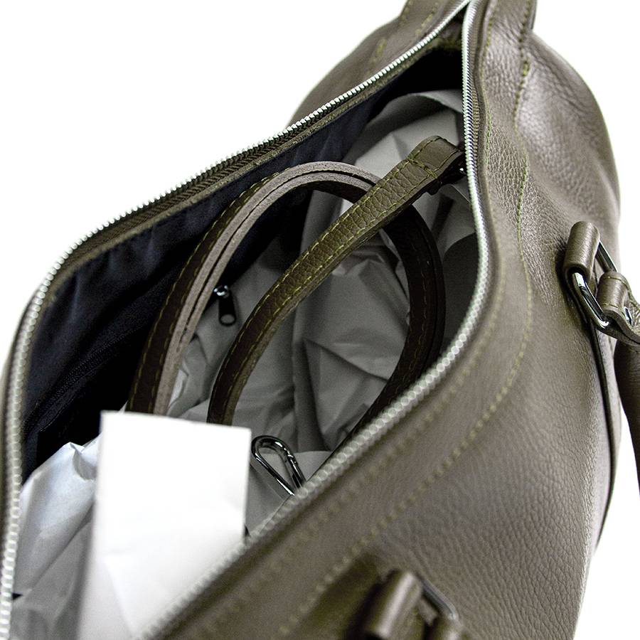 Laura Di Maggio TRAVEL – Borsone In Pelle Oliva