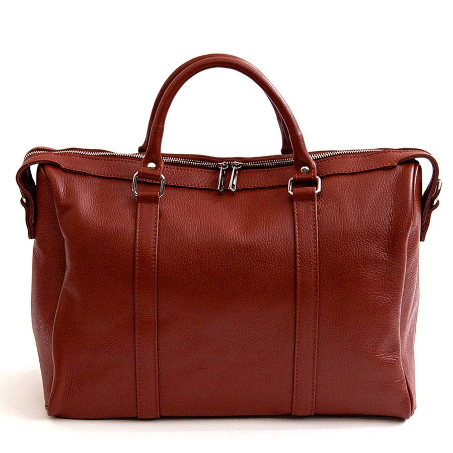 Laura Di Maggio TRAVEL – Borsone in pelle rubino