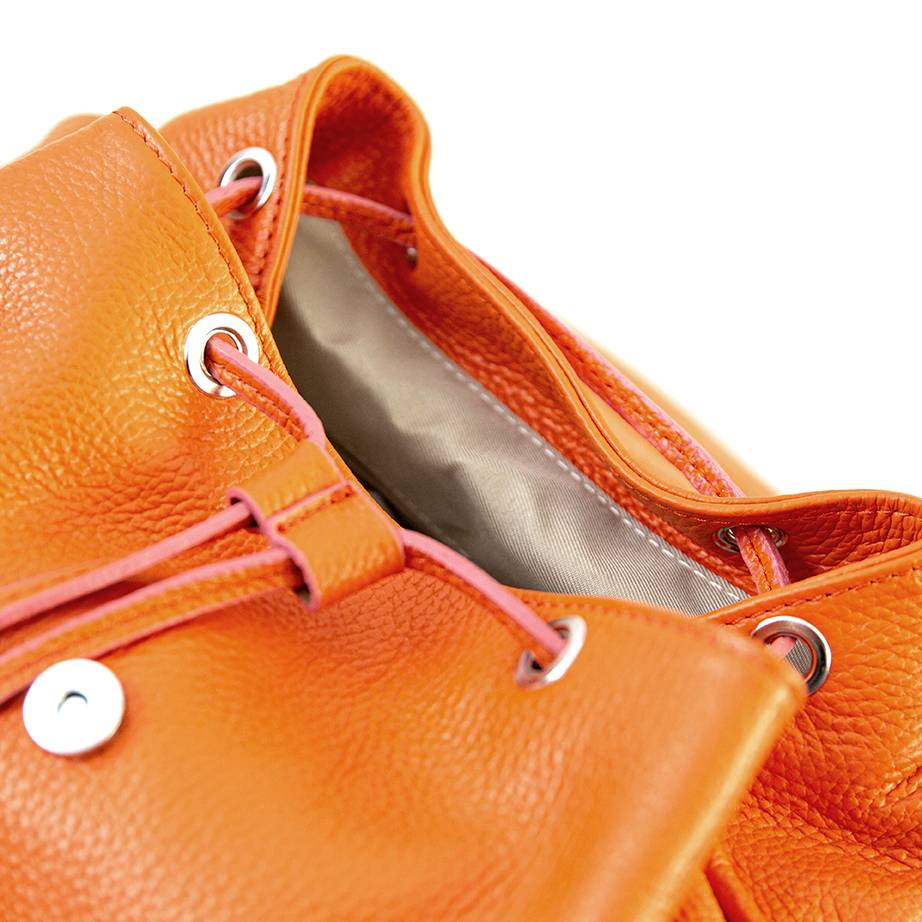 Laura Di Maggio LEIDA – Zaino In Pelle Dollaro Arancio