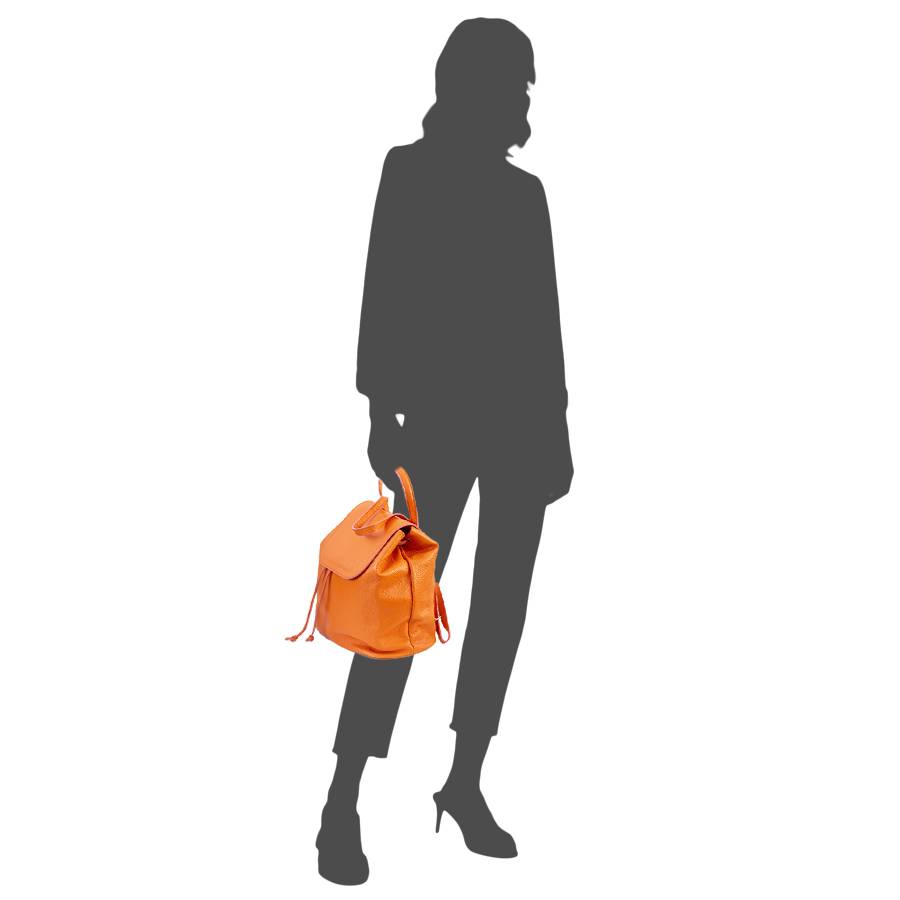 Laura Di Maggio LEIDA – Zaino In Pelle Dollaro Arancio