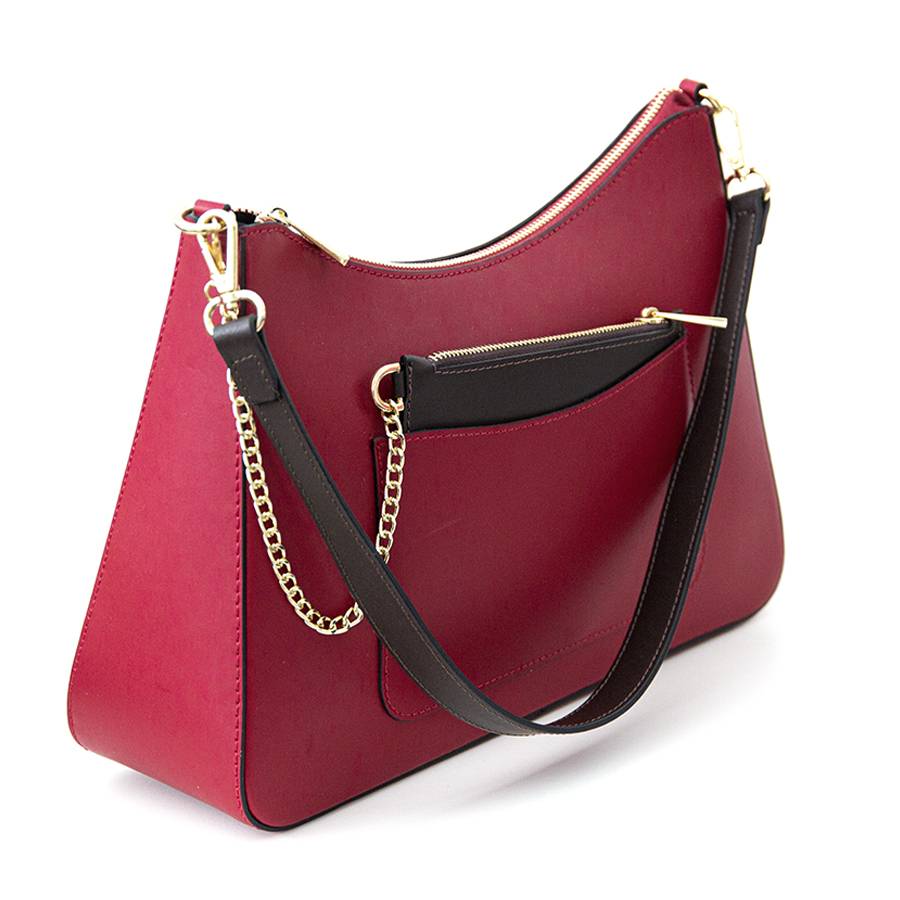 Laura Di Maggio LENA – Borsa A Spalla In Pelle Elegant Rubino