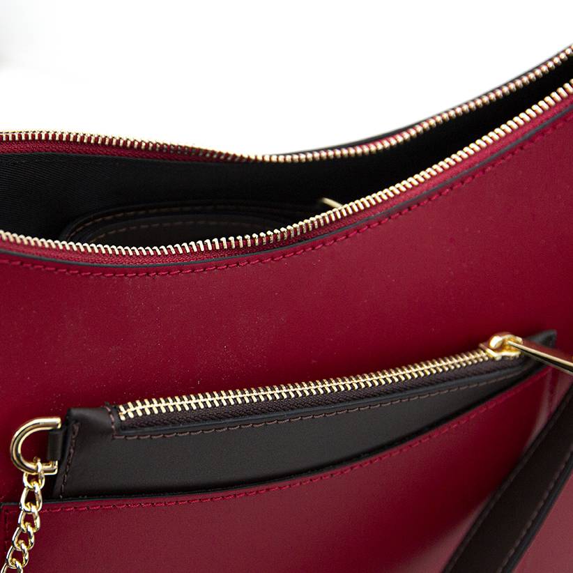 Laura Di Maggio LENA – Borsa A Spalla In Pelle Elegant Rubino