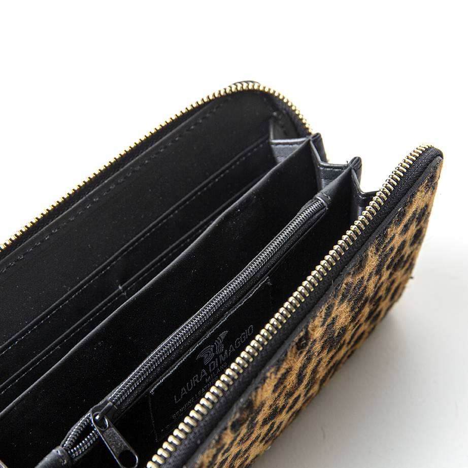 Laura Di Maggio Leopard – Portafoglio In Cavallino Stampato