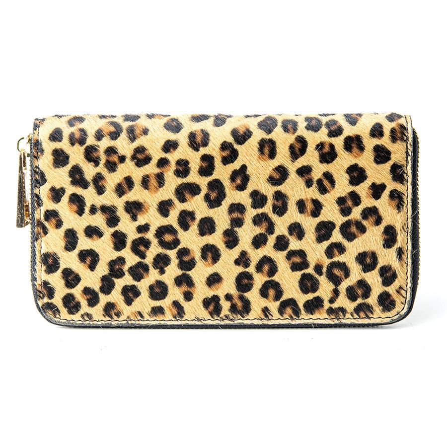 Laura Di Maggio Leopard – portafoglio in cavallino stampato