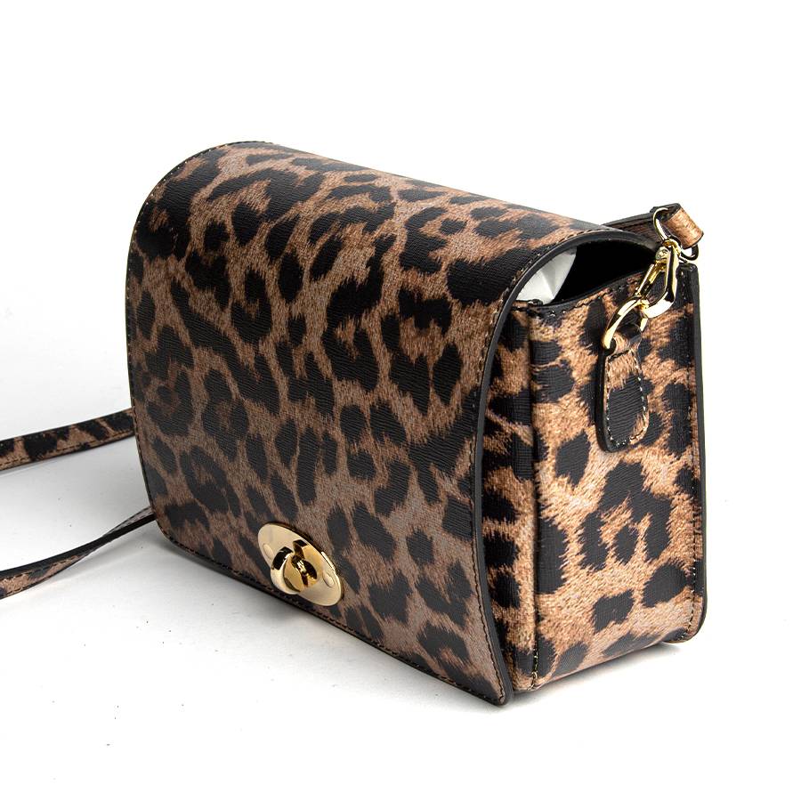 Laura Di Maggio LEOPARD – Postina In Pelle Saffiano Stampata