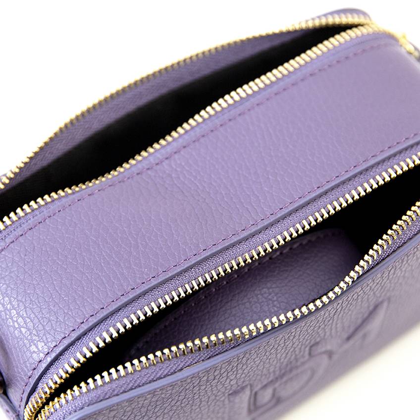 Laura Di Maggio LOIS MINY – Saponetta In Pelle Dollaro Stampata Lilla