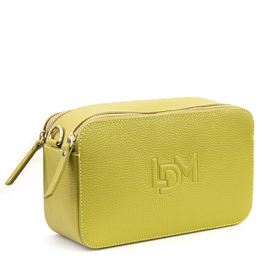 Laura Di Maggio LOIS – Saponetta In Pelle Dollaro Stampata Lime