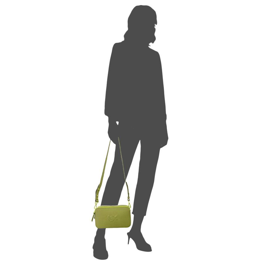 Laura Di Maggio LOIS – Saponetta In Pelle Dollaro Stampata Lime