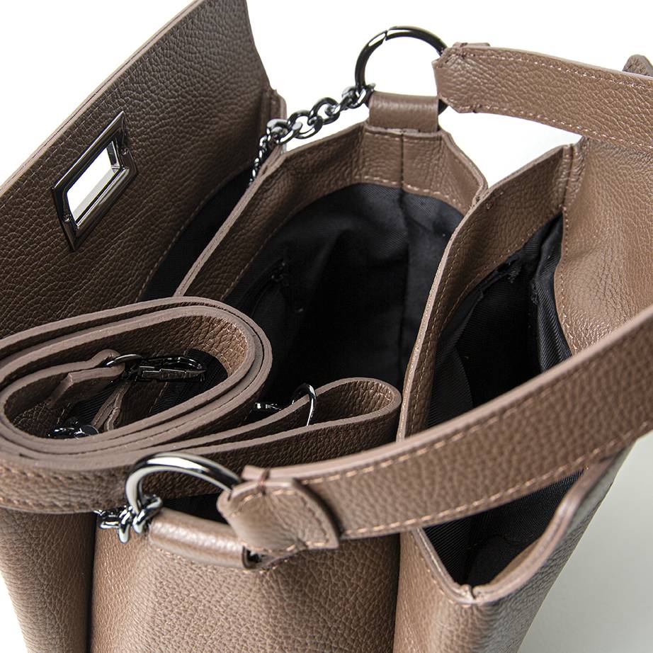 Laura Di Maggio LOLA – Borsa In Pelle Dollaro Cioccolato