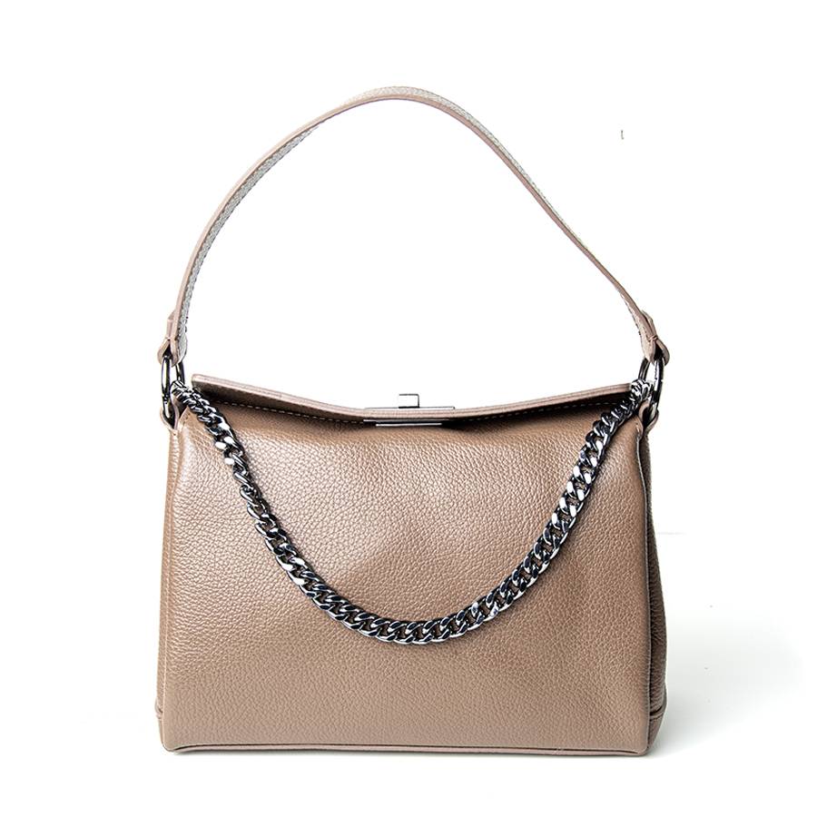 Laura Di Maggio LOLA – borsa in pelle dollaro cioccolato