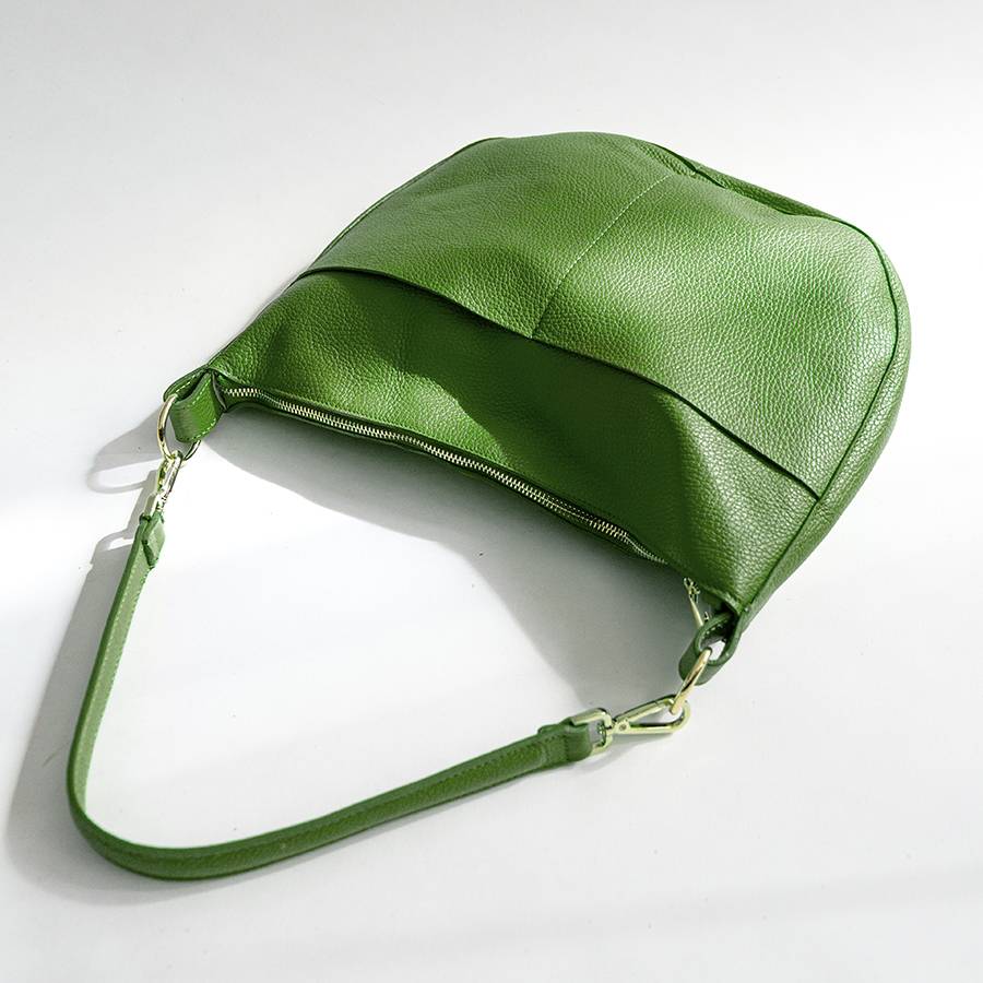 Laura Di Maggio LOREN – Sacca Con Tasche In Pelle Verde Aloe