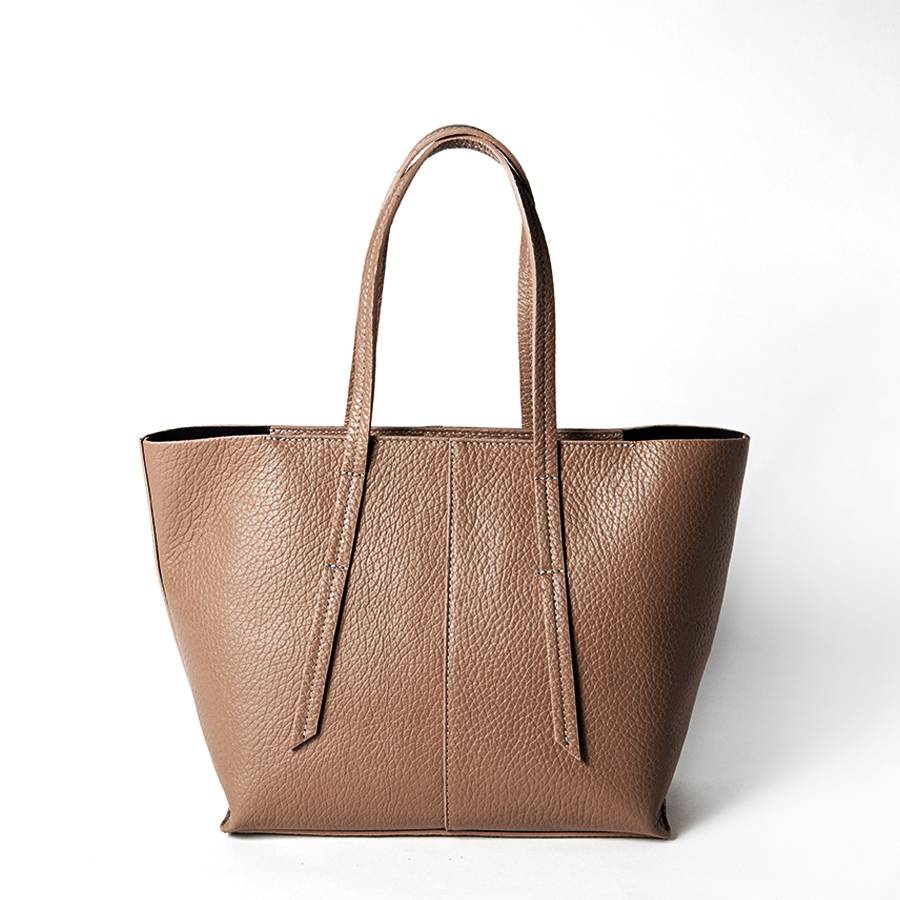 Laura Di Maggio MARGÒ Small – Shopper in pelle dollaro color bruciato