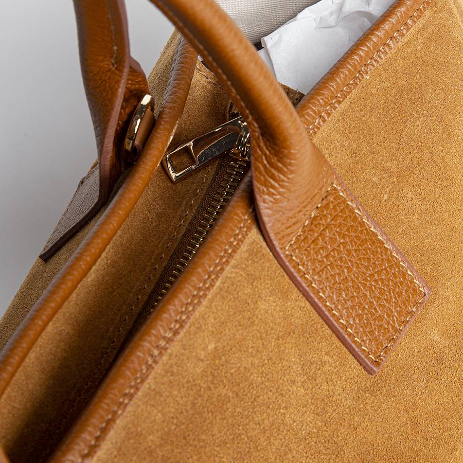 Laura Di Maggio MILANO – Borsa In Pelle E Camoscio Cuoio