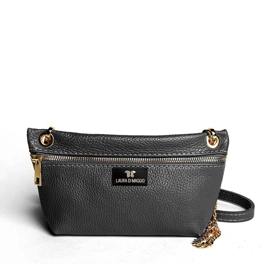 Laura Di Maggio MILLI – Bustina in pelle dollaro nera