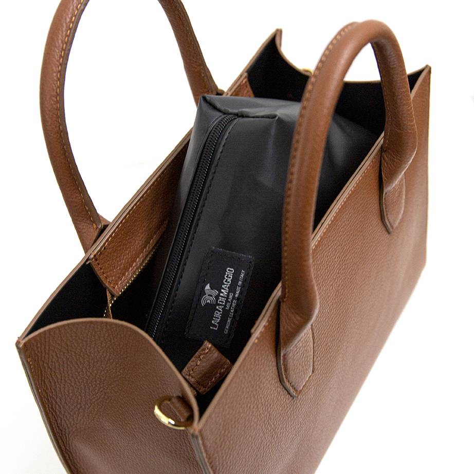 Laura Di Maggio MIRIAM – Borsa In Pelle Dollaro Marrone