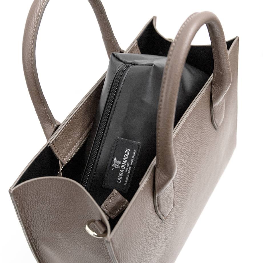 Laura Di Maggio MIRIAM – Borsa In Pelle Dollaro Taupe