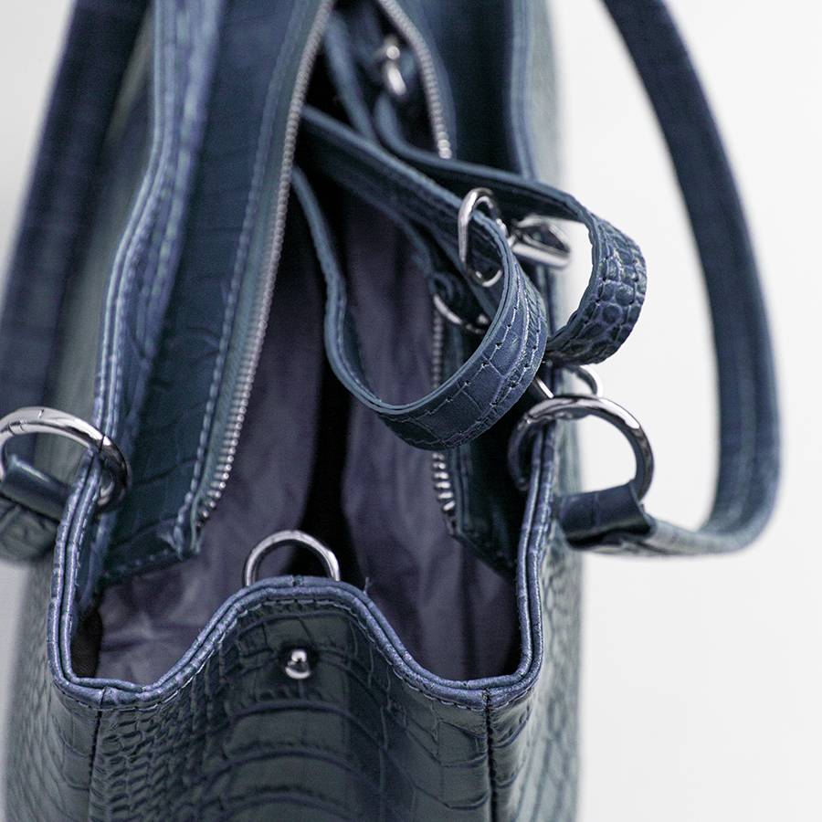 Laura Di Maggio MISTY – Bauletto In Pelle Stampa Cocco Avio