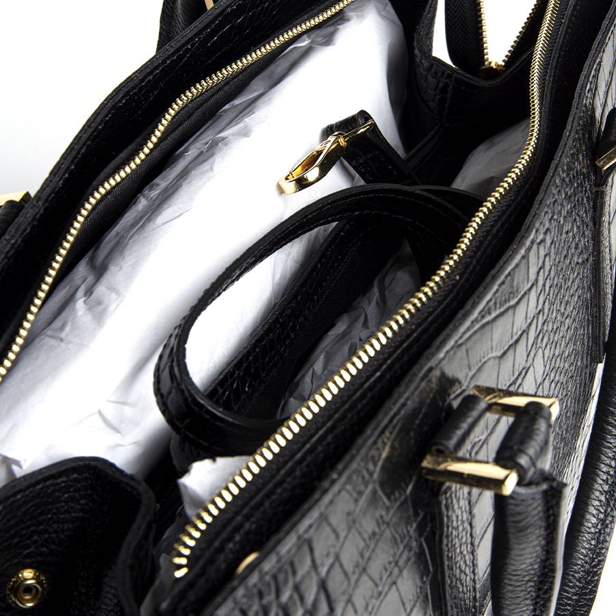 Laura Di Maggio MONICA – Bauletto A Mano Stampa Cocco