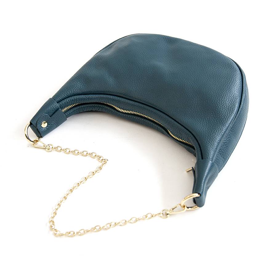 Laura Di Maggio MOON – Borsa A Spalla In Pelle Petrolio