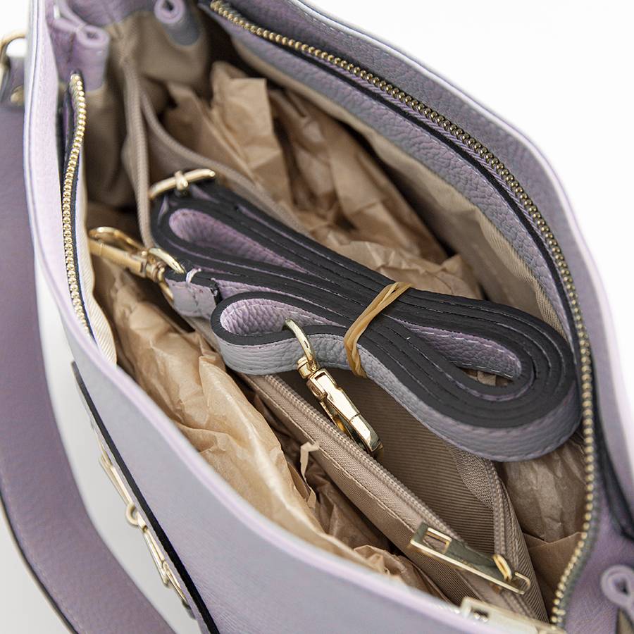 Laura Di Maggio NAIA – Borsa Con Morsetto In Pelle Lilla