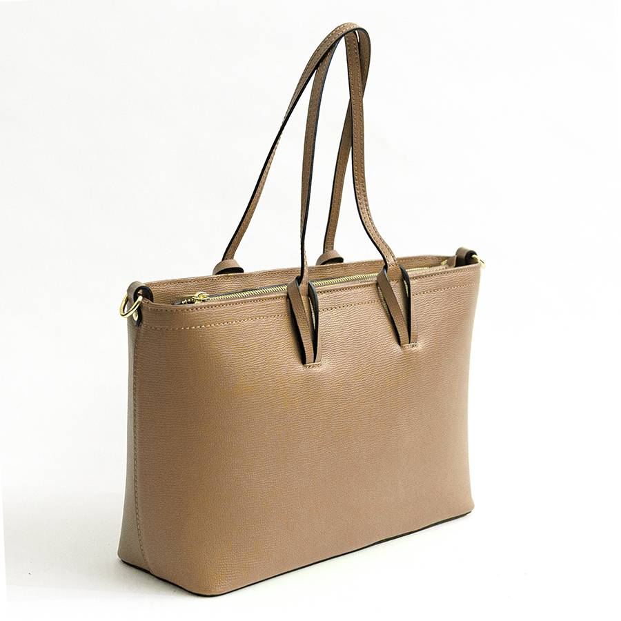 Laura Di Maggio NIKITA – Shopping In Pelle Saffiano Biscotto