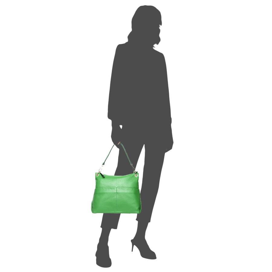 Laura Di Maggio NINA – Borsa A Spalla In Pelle Dollaro Verde