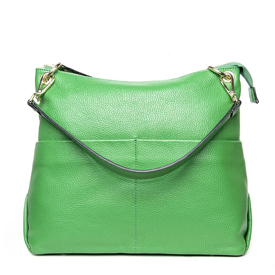 Laura Di Maggio NINA – borsa a spalla in pelle dollaro verde