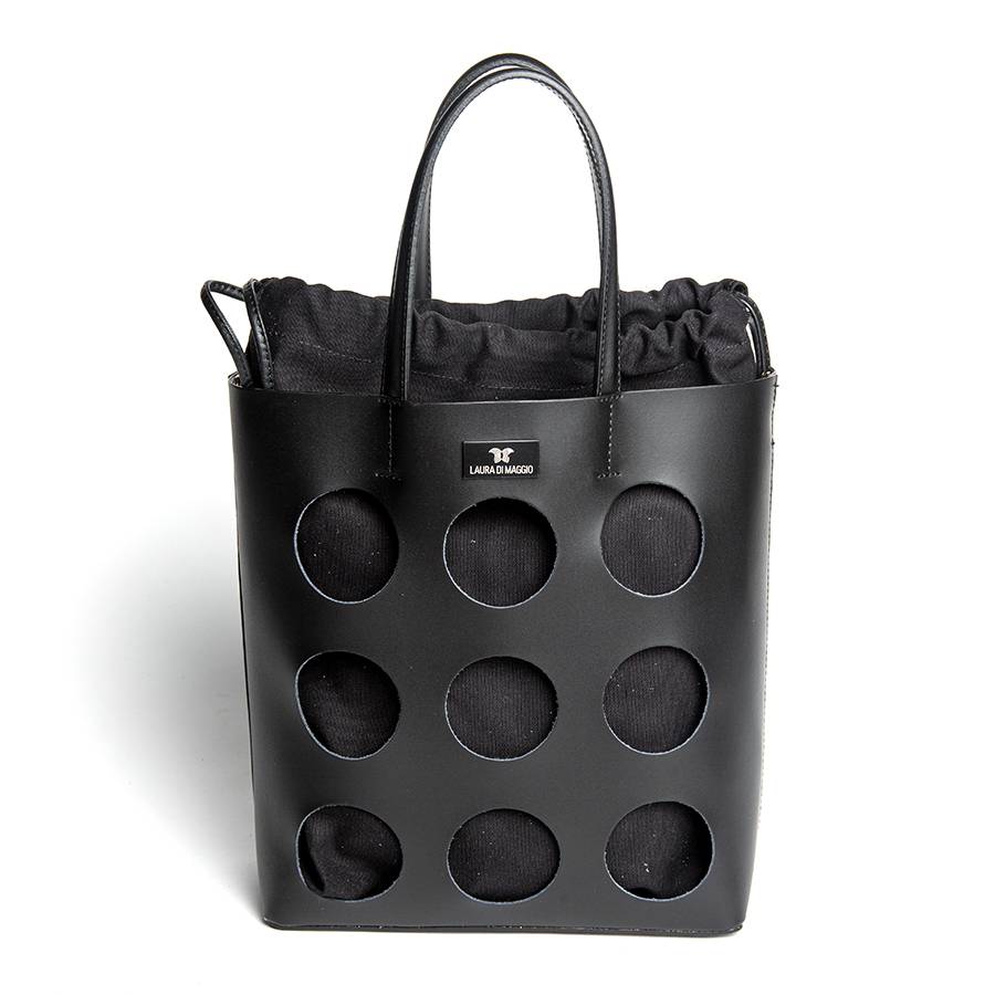 Laura Di Maggio NOAH TOTE – Borsa in pelle elegant traforata nera