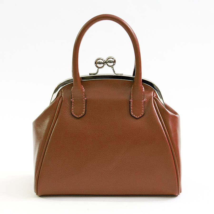 Laura Di Maggio NONNA – Borsa a clutch in nappa cuoio