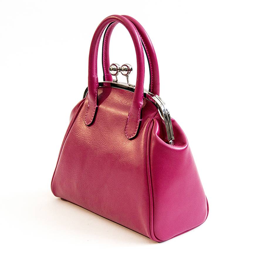 Laura Di Maggio NONNA – Borsa A Clutch In Nappa Fuxia