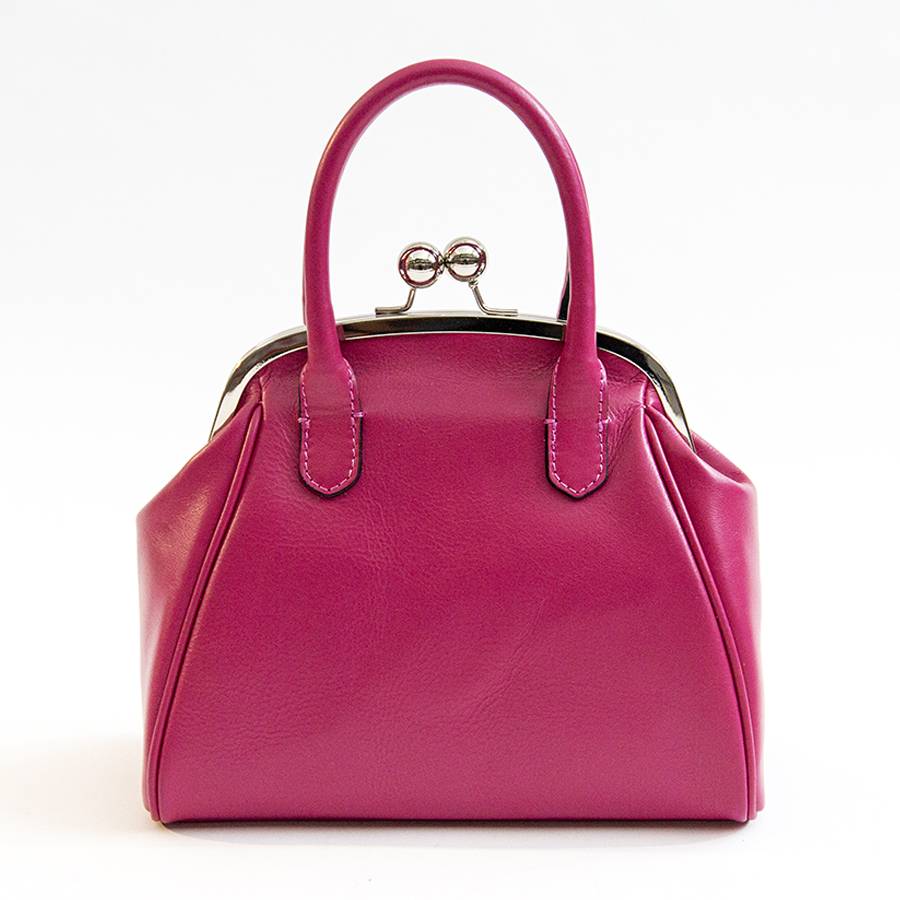 Laura Di Maggio NONNA – Borsa a clutch in nappa fuxia