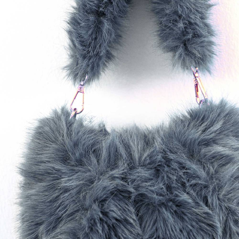 Laura Di Maggio NUVOLA – Baguette In Ecopelliccia Polvere