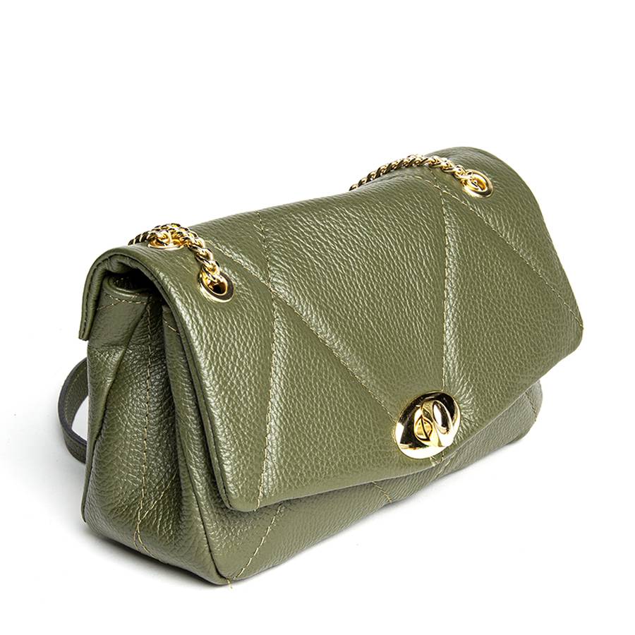 Laura Di Maggio PARIS – Postina In Dollaro Trapuntato Oliva