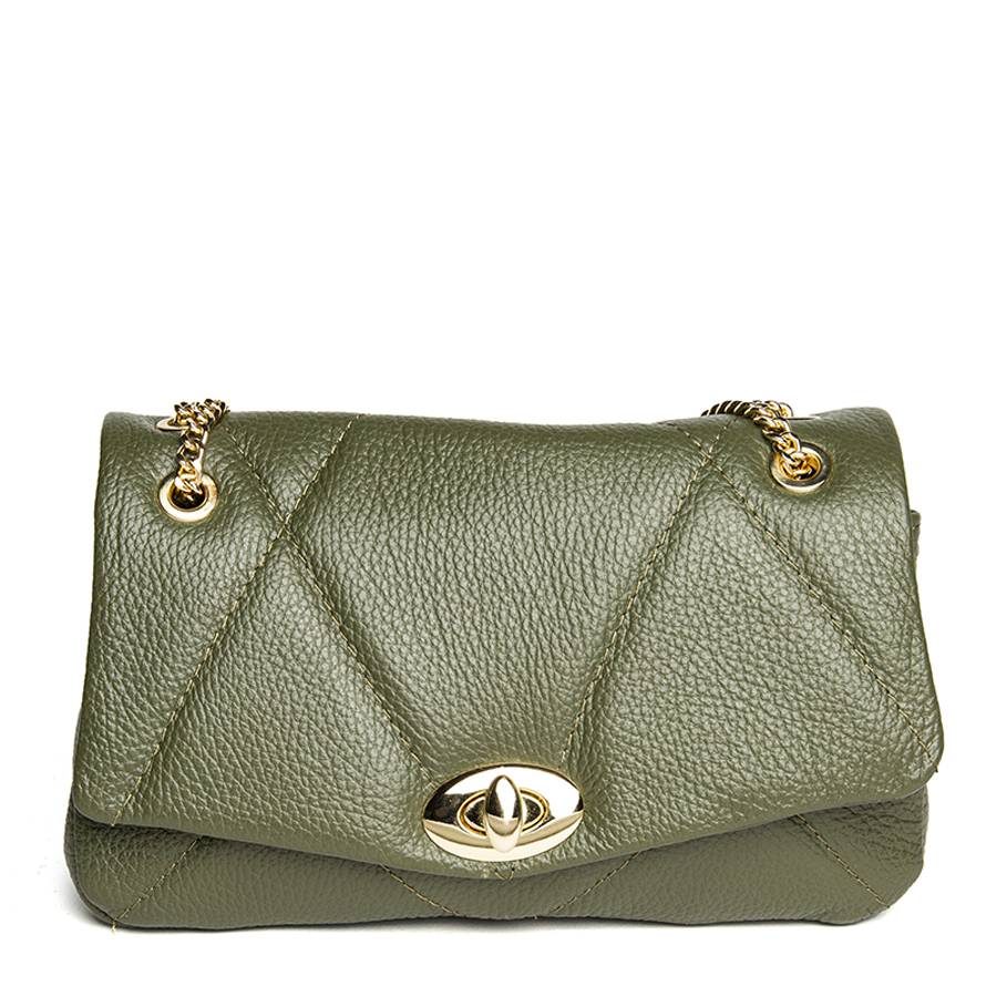 Laura Di Maggio PARIS – postina in dollaro trapuntato oliva