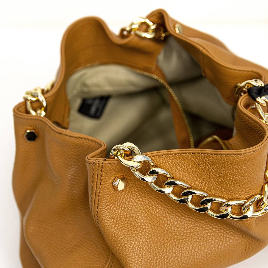 Laura Di Maggio PEACH – Borsa A Mano Con Catena In Pelle Cuoio