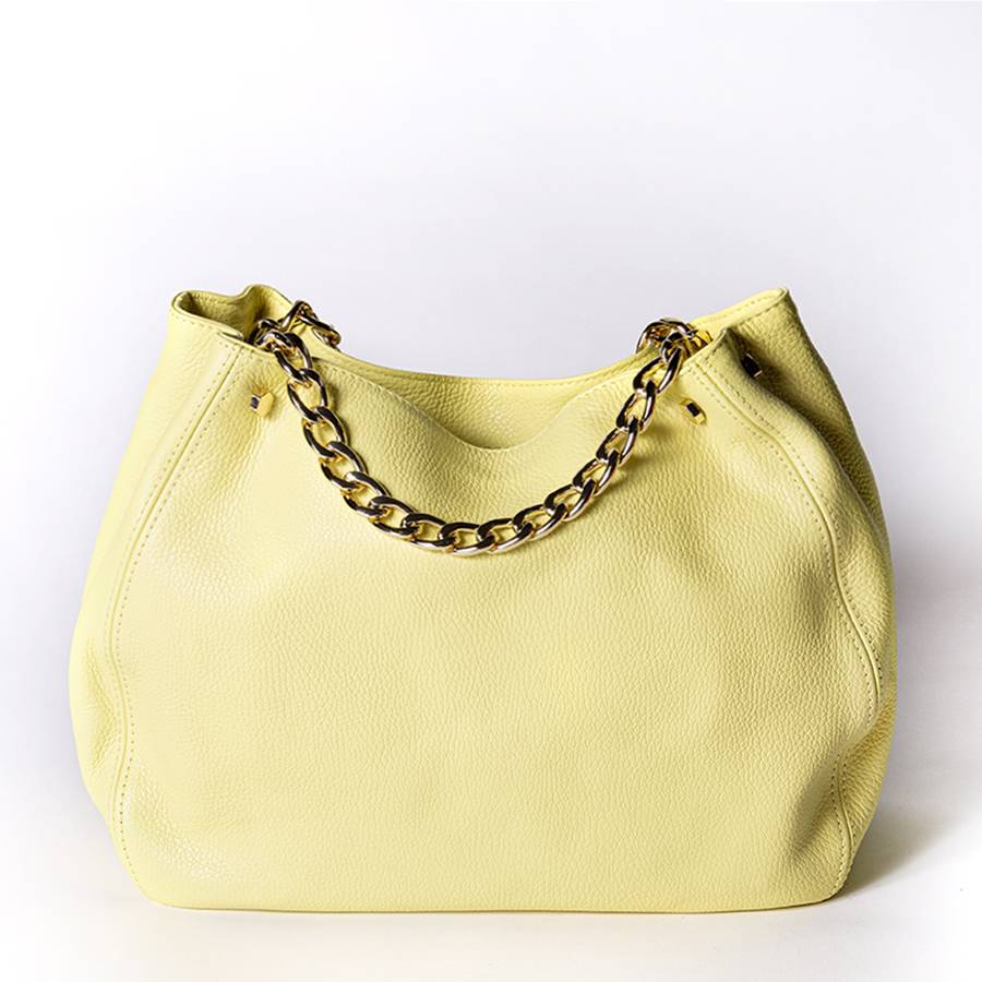 Laura Di Maggio PEACH – Borsa A Mano Con Catena In Pelle Limone