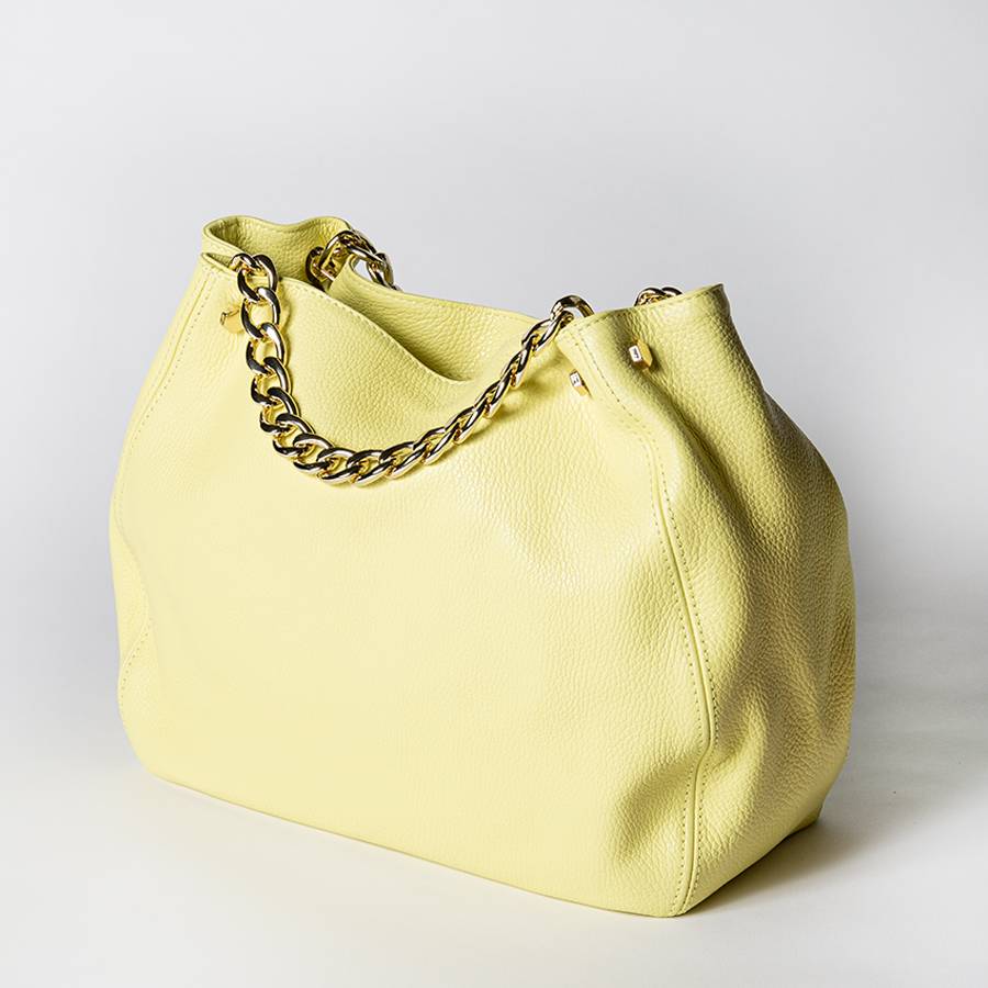 Laura Di Maggio PEACH – Borsa A Mano Con Catena In Pelle Limone