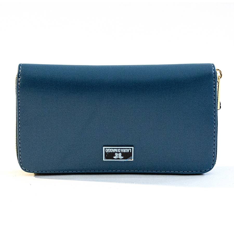 Laura Di Maggio PORTAFOGLIO in pelle elegant petrolio