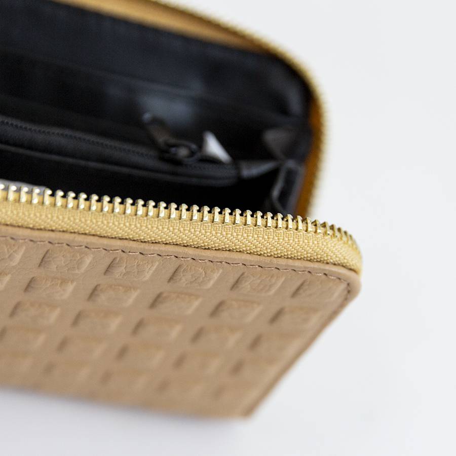 Laura Di Maggio PORTAFOGLIO Medio In Pelle Biscotto