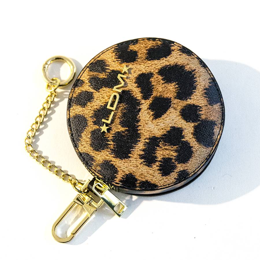 Laura Di Maggio POUCH – portamonete in pelle stampa leopardo