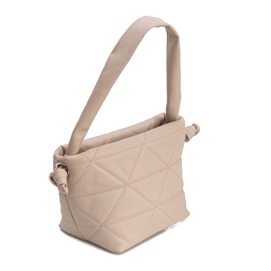 Laura Di Maggio RITA – Borsa In Pelle Soft Trapuntato Cipria