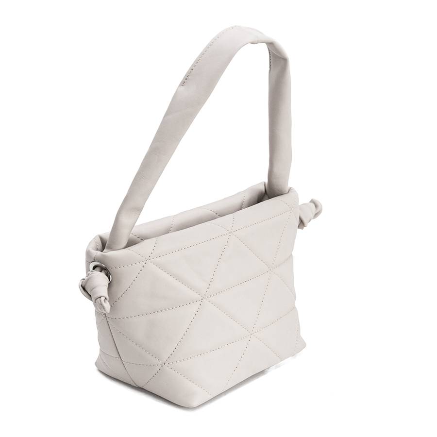 Laura Di Maggio RITA – Borsa In Pelle Soft Trapuntato Latte