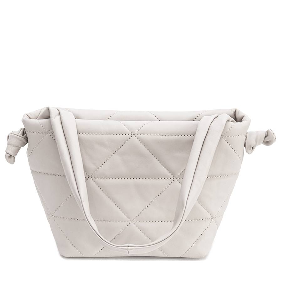 Laura Di Maggio RITA – borsa in pelle soft trapuntato latte