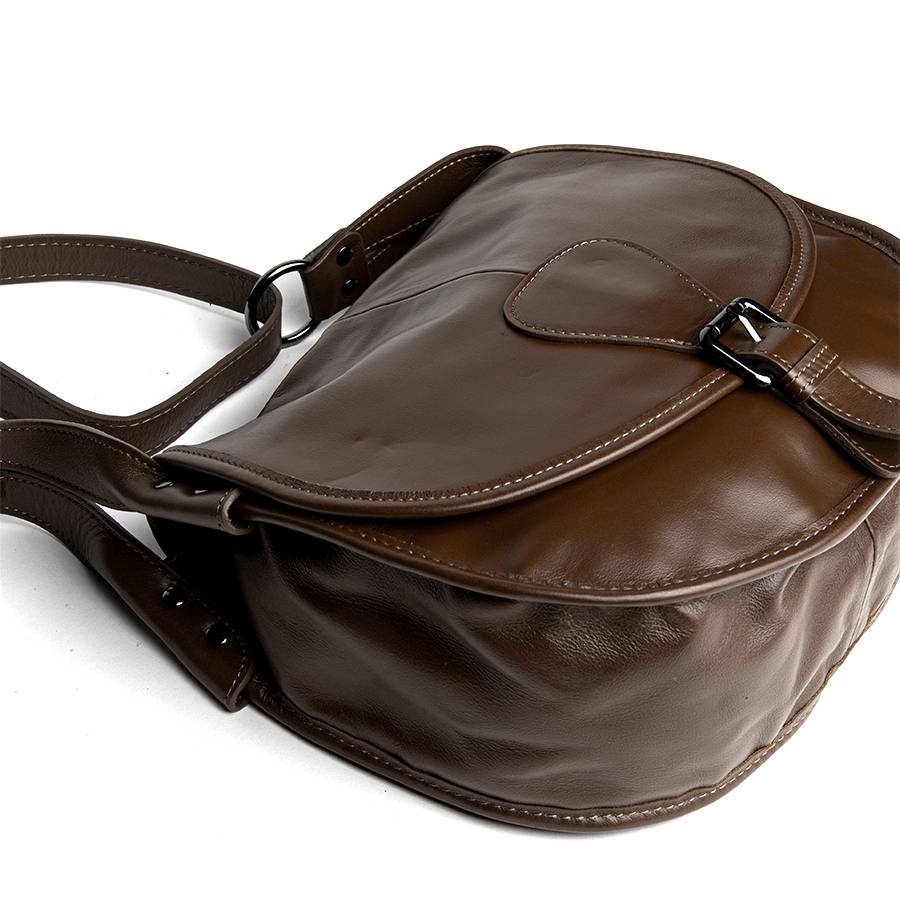 Laura Di Maggio SADDLE – Postina A Spalla In Pelle Soft Testa Di Moro