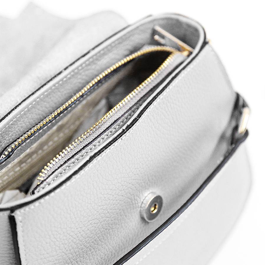 Laura Di Maggio SALLY – Postina Con Patta In Pelle Bianca