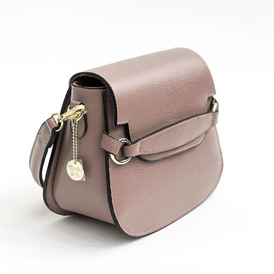 Laura Di Maggio SALLY – Postina Con Patta In Pelle Cipria