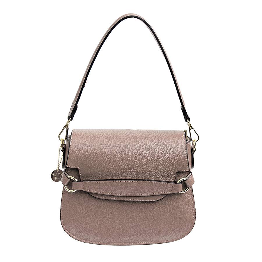 Laura Di Maggio SALLY – Postina con patta in pelle cipria