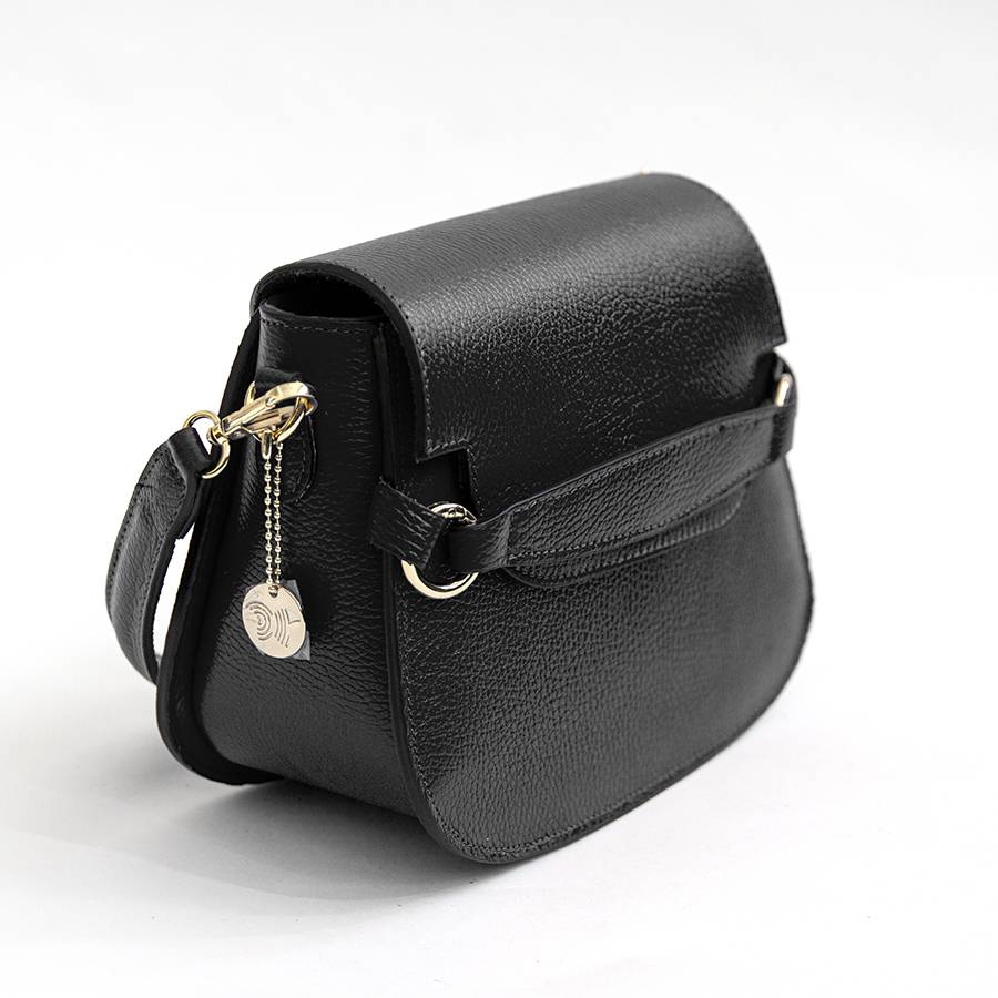 Laura Di Maggio SALLY – Postina Con Patta In Pelle Nera