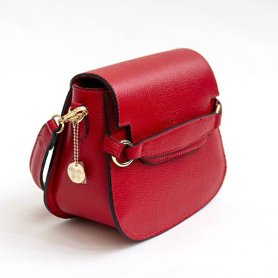 Laura Di Maggio SALLY – Postina Con Patta In Pelle Rossa