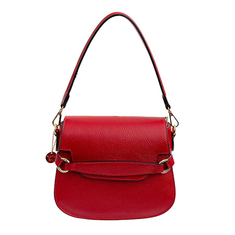 Laura Di Maggio SALLY – Postina con patta in pelle rossa